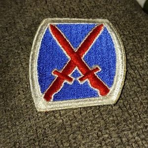 Army 10th mountain division barrel color patch
